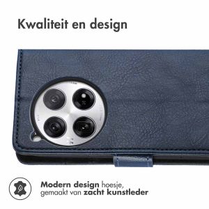 iMoshion Luxe Bookcase OnePlus 12 - Donkerblauw