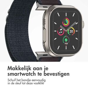 iMoshion Nylon Alpine bandje Apple Watch Series 1-9 / SE / Ultra (2) - 42/44/45/49 mm - Indigo