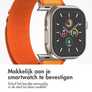 iMoshion Nylon Alpine bandje Apple Watch Series 1-9 / SE - 38/40/41 mm - Oranje
