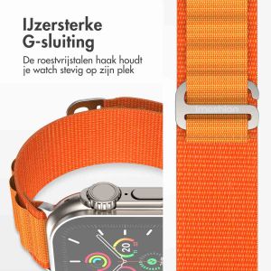 iMoshion Nylon Alpine bandje Apple Watch Series 1-9 / SE - 38/40/41 mm - Oranje