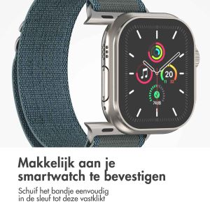 iMoshion Nylon Alpine bandje Apple Watch Series 1-9 / SE - 38/40/41 mm - Blauw