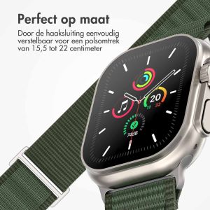 iMoshion Nylon Alpine bandje Apple Watch Series 1-9 / SE / Ultra (2) - 42/44/45/49 mm - Groen