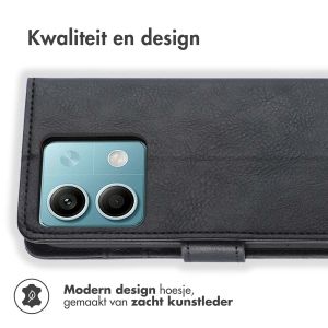iMoshion Luxe Bookcase Xiaomi Redmi Note 13 (5G) - Zwart
