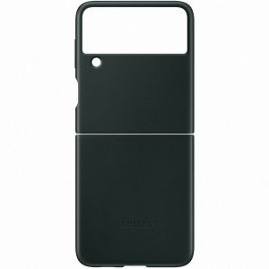 Samsung Originele Leather Backcover Galaxy Z Flip 3 - Groen