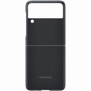 Samsung Originele Aramid Standing Backcover Galaxy Z Flip 3 - Zwart
