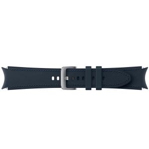 Samsung Originele Hybrid Leather Band 20mm M/L Galaxy Watch Active 4 / Active 2 - Navy