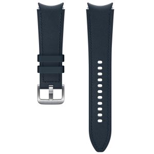 Samsung Originele Hybrid Leather Band 20mm M/L Galaxy Watch Active 4 / Active 2 - Navy