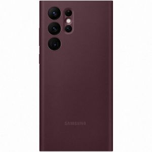 Samsung Originele Clear View Bookcase Galaxy S22 Ultra - Burgundy