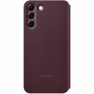 Samsung Originele Clear View Bookcase Galaxy S22 Plus - Burgundy