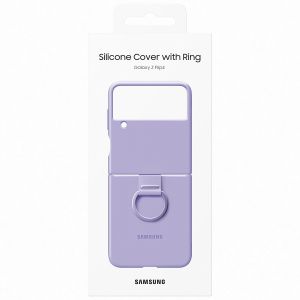 Samsung Originele Silicone Cover Ring Galaxy Z Flip 4 - Bora Purple