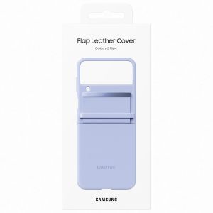 Samsung Originele Leather Backcover Galaxy Z Flip 4 - Serene Purple