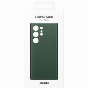 Samsung Originele Leather Backcover Samsung Galaxy S23 Ultra - Groen