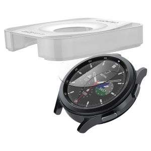 Spigen EZ FIT Glas.tR Screenprotector met applicator Samsung Galaxy Watch 4 Classic - 42 mm - Transparant