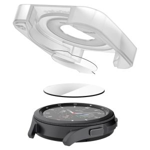 Spigen EZ FIT Glas.tR Screenprotector met applicator Samsung Galaxy Watch 4 Classic - 42 mm - Transparant