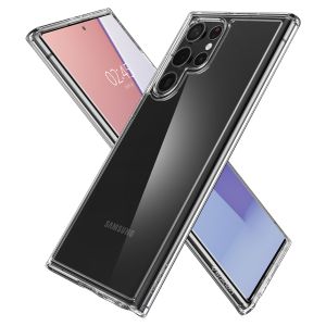 Spigen Ultra Hybrid Backcover Samsung Galaxy S22 Ultra - Transparant