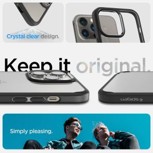 Spigen Crystal Hybrid Backcover iPhone 14 Pro Max - Zwart
