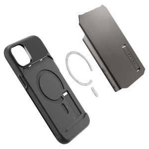 Spigen Slim Armor Backcover MagSafe iPhone 14 - Gunmetal