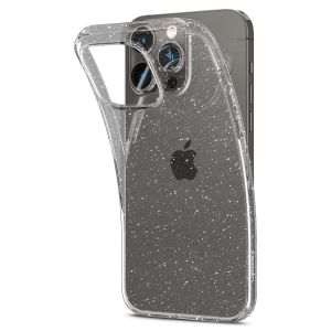 Spigen Liquid Crystal Glitter Backcover iPhone 14 Pro Max - Transparant