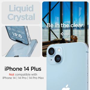 Spigen Liquid Crystal Backcover voor de iPhone 14 Plus - Transparant