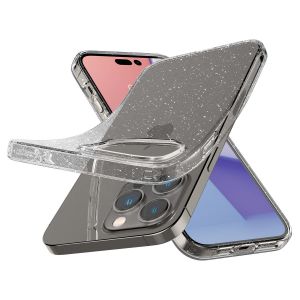 Spigen Liquid Crystal Glitter Backcover iPhone 14 Pro - Transparant