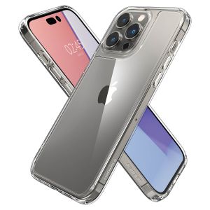 Spigen Quartz Hybrid Crystal Clear Backcover iPhone 14 Pro - Transparant