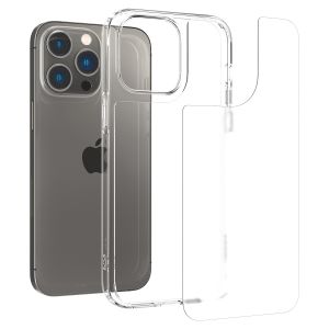 Spigen Quartz Hybrid Matte Clear Backcover iPhone 14 Pro - Transparant