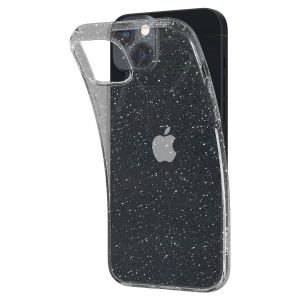 Spigen Liquid Crystal Glitter Backcover iPhone 14 - Transparant
