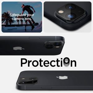 Spigen GLAStR Camera Protector Glas 2 Pack iPhone 14 / 14 Plus - Zwart