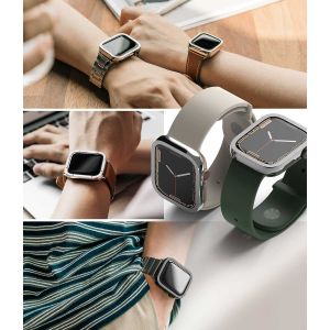Ringke Bezel Styling Apple Watch Series 7 / 8 / 9 - 41 mm - Hairline Plain Black