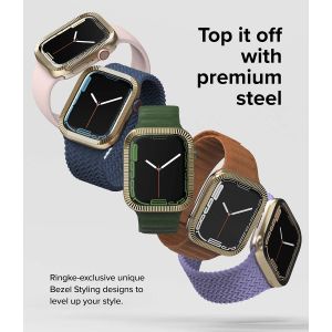 Ringke Bezel Styling Apple Watch Series 7 / 8 / 9 - 45 mm - Matte Curve Gold