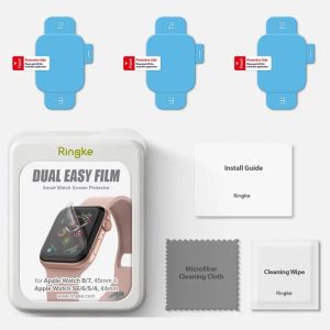 Ringke Dual Easy Screenprotector 3-pack Apple Watch 44mm / 45mm