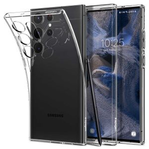 Spigen Liquid Crystal Backcover Samsung Galaxy S23 Ultra - Transparant