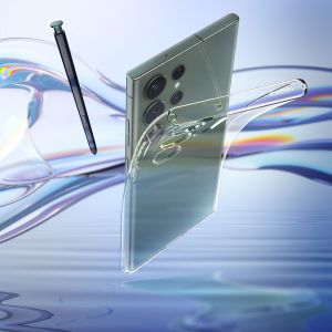 Spigen Liquid Crystal Backcover Samsung Galaxy S23 Ultra - Transparant