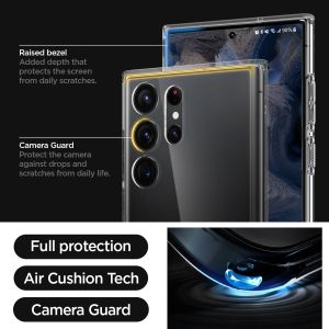 Spigen Ultra Hybrid Backcover Samsung Galaxy S23 Ultra - Transparant