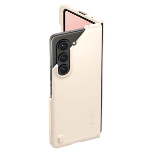 Spigen Thin Fit P (S Pen) Backcover Samsung Galaxy Z Fold 5 - Pearled Ivory