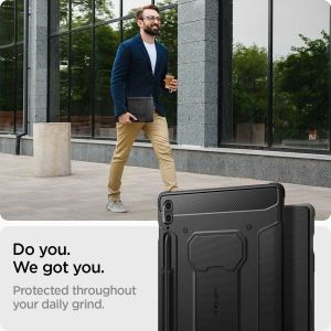 Spigen Rugged Armor Pro Bookcase Samsung Galaxy Tab S9 FE Plus - Black