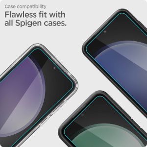 Spigen AlignMaster Full Screenprotector 2 Pack Samsung Galaxy S23 FE - Transparant