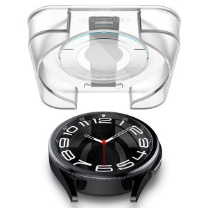 Spigen EZ FIT Glas.tR Screenprotector met applicator Samsung Galaxy Watch 6 Classic - 43 mm - Transparant