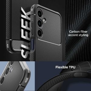 Spigen Rugged Armor Backcover Samsung Galaxy A25 - Matte Black