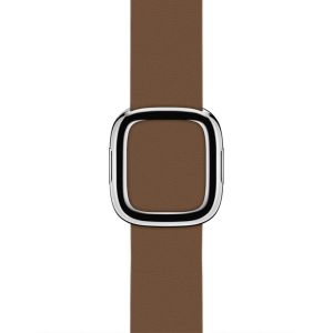 Apple Leather Band Modern Buckle Apple Watch Series 1-9 / SE - 38/40/41 mm - Maat M - Brown