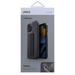 Uniq Heldro Backcover Flexgrip iPhone 13 Pro Max - Grijs