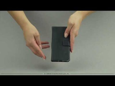 Selencia Echt Lederen Bookcase Samsung Galaxy A40 - Lichtbruin