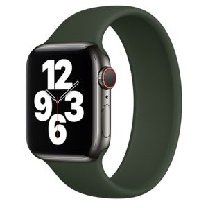 Apple Solobandje Apple Watch Series 1-9 / SE - 38/40/41 mm - Maat 4 - Cyprus Green
