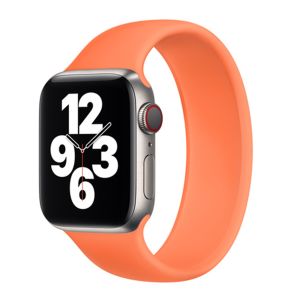 Apple Solobandje Apple Watch Series 1-9 / SE / Ultra (2) - 42/44/45/49 mm - Maat 6 - Kumquat
