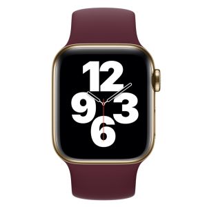 Apple Solobandje Apple Watch Series 1-9 / SE - 38/40/41 mm - Maat 9 - Plum