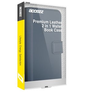 Accezz Premium Leather 2 in 1 Wallet Bookcase iPhone 14 Pro Max - Donkerblauw