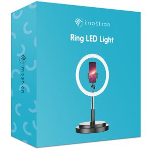 iMoshion RGB Ring LED Light - RGB versie - Ringlamp telefoon - Ringlight met statief - Verstelbaar - Wit