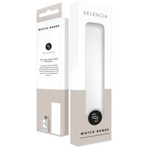 Selencia Stalen magnetisch bandje - Universeel 22 mm aansluiting - Zilver