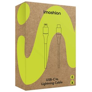 iMoshion Lightning naar USB-C kabel - Non-MFi - Gevlochten textiel - 1,5 meter - Wit