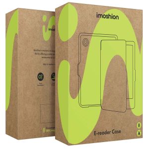 iMoshion Canvas Sleepcover Bookcase met stand Kobo Libra 2 / Tolino Vision 6 - Paars